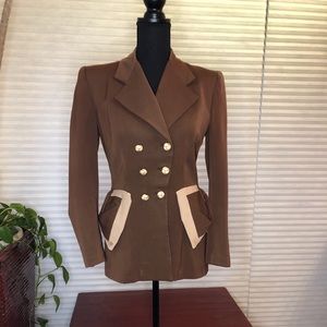 Vintage gabardine jacket w/Bakelite knot buttons